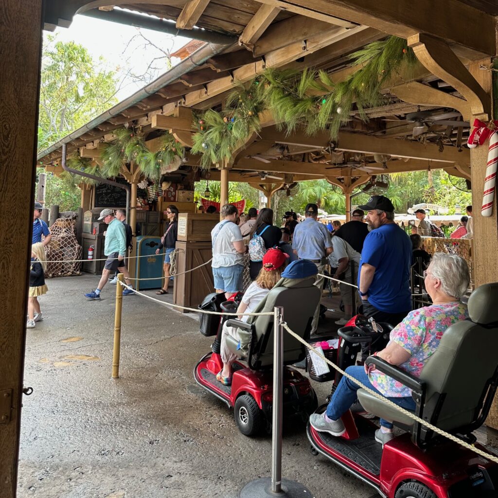 Jungle Cruise Scooter / Wheelchair Queu