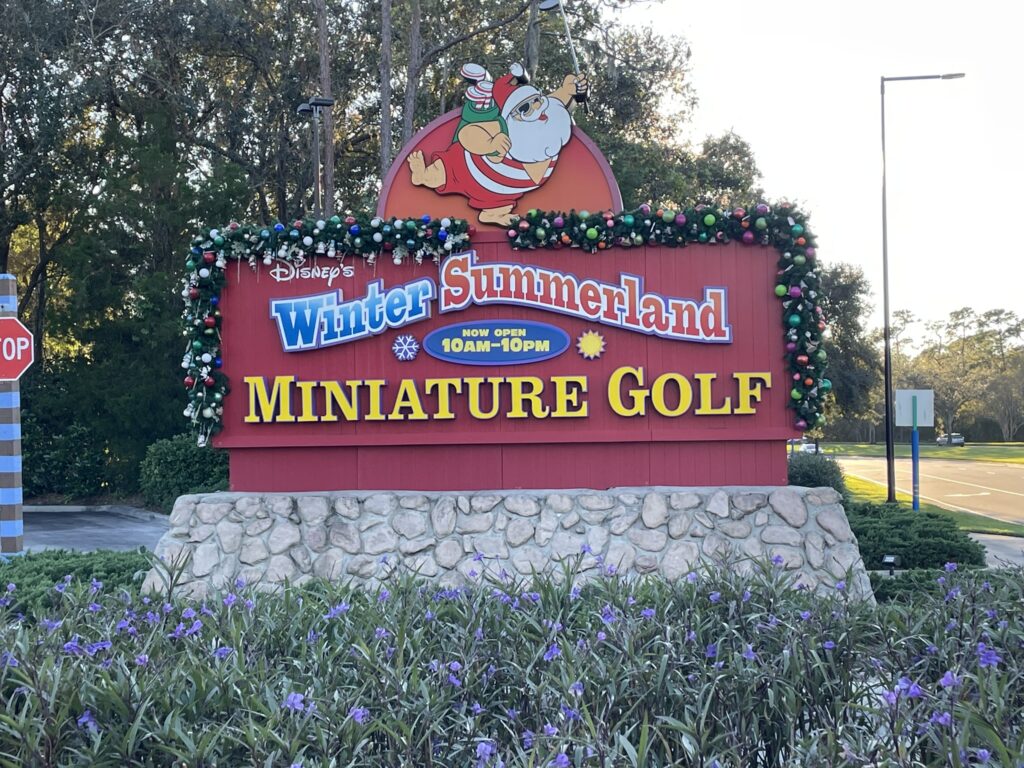 Enjoy Walt Disney World at Disney's Winter Summerland Miniature Golf