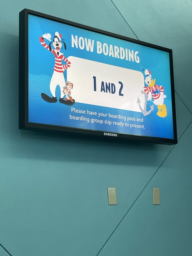 Boarding Disney Cruise Line Ship