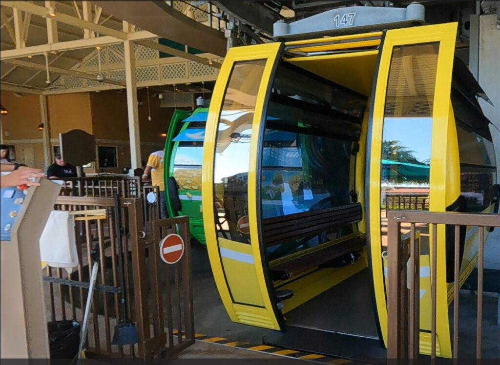 Disney Skyliner Scooter or Wheelchair loading cabin